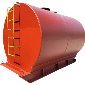 tanks above ground double wall skid with safety ladder