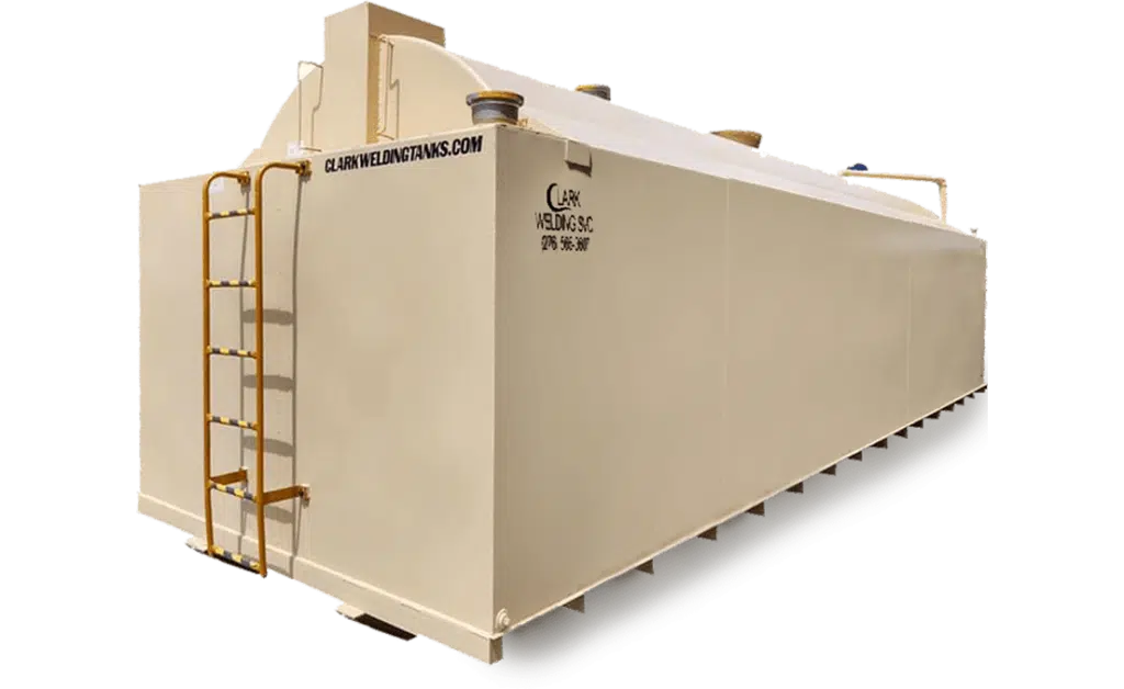 self contained tanks on skids above ground