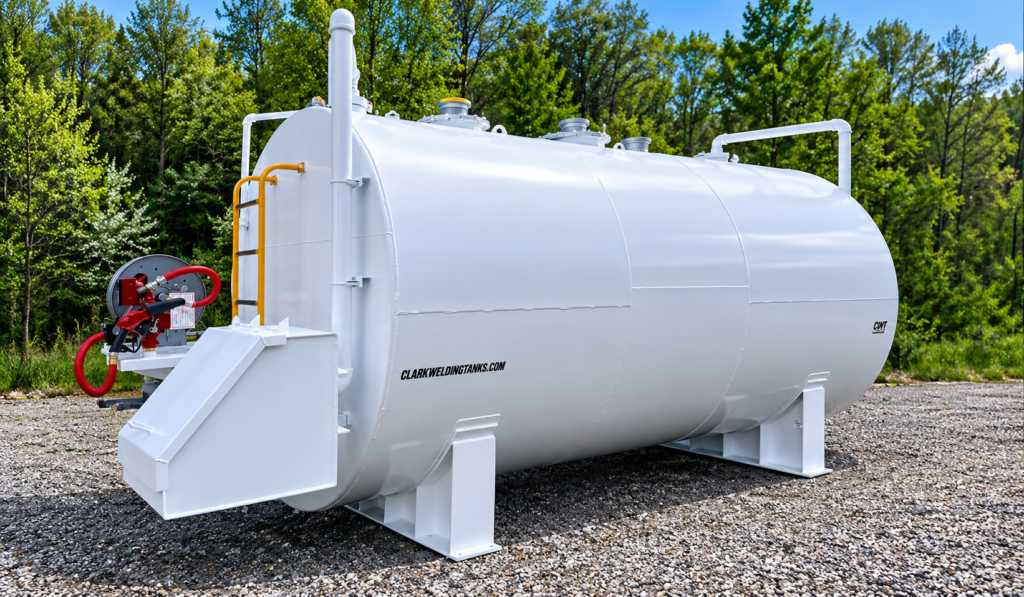 UL 142 above ground storage tank built by Clark Welding Tanks