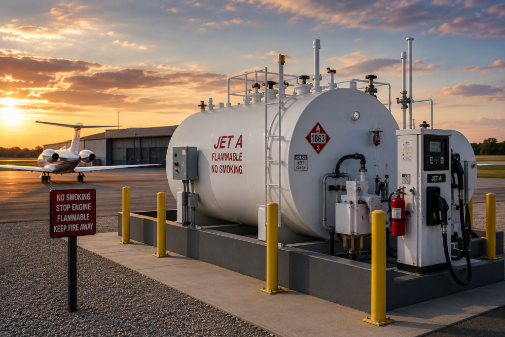 jet a above ground storage tank aviation