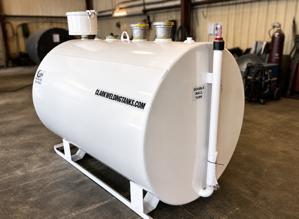 550 gallon above ground storage tank double wall clark welding tanks