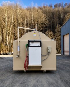 above ground self contained storage tank with dispenser clark welding tanks