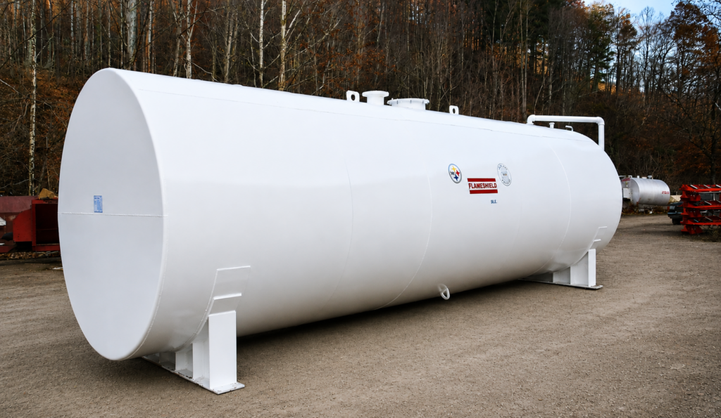 Completed STI Flameshield® tank for above ground fuel storage