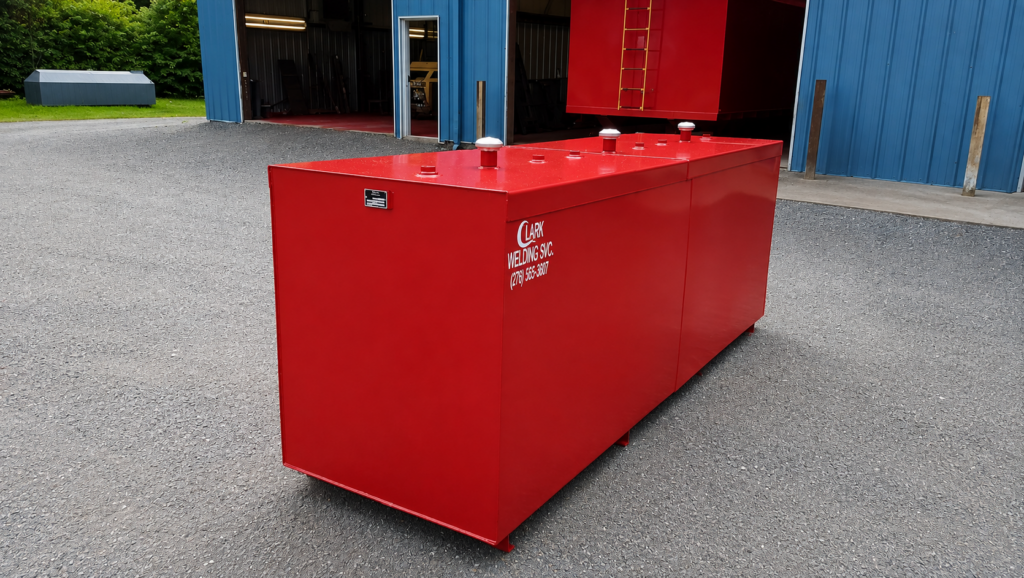 Rectangular storage tanks with custom openings and fittings